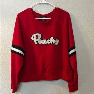 Peachy Red Sweatshirt